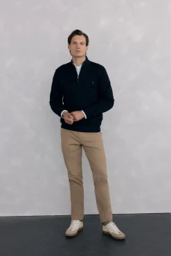 Pedro del Hierro Camisolas-Camisola gola camionista Azul