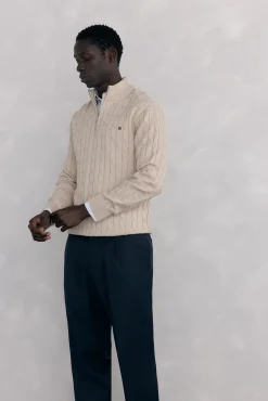 Pedro del Hierro Camisolas-Camisola gola camionista Beige