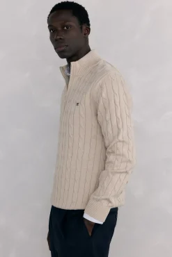 Pedro del Hierro Camisolas-Camisola gola camionista Beige