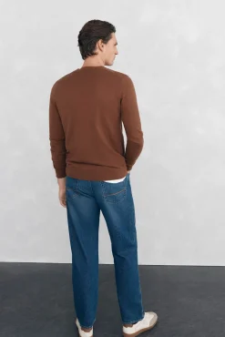 Pedro del Hierro Camisolas-Camisola gola em bico Marrom