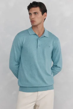 Pedro del Hierro Camisolas-Camisola gola polo Azul