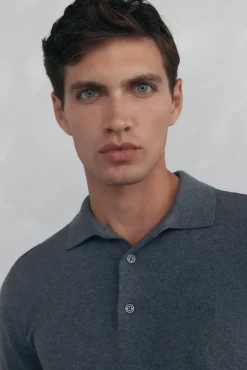 Pedro del Hierro Camisolas-Camisola gola polo Cizento