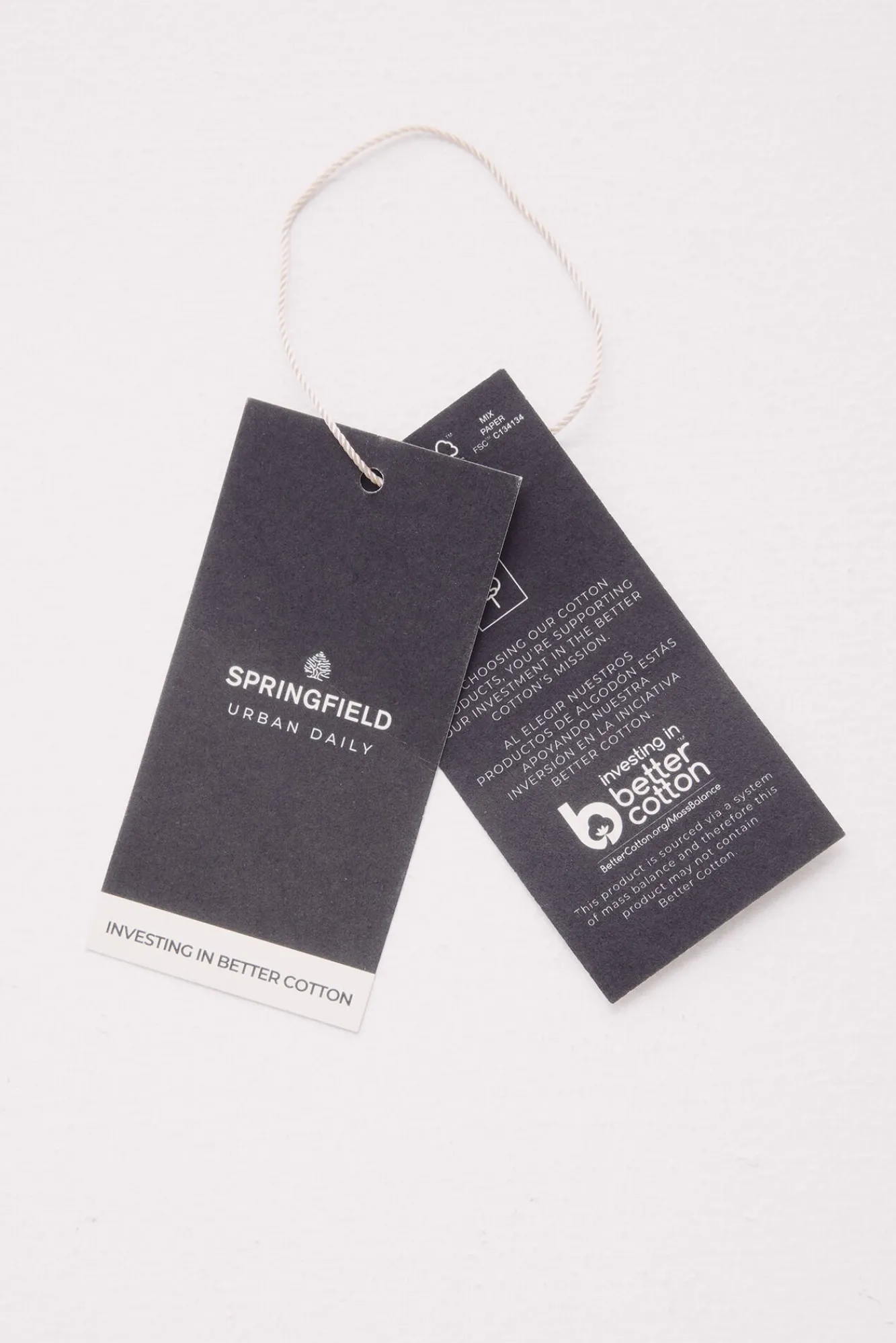 Springfield Camisolas-Camisola gola polo com botões cinzento