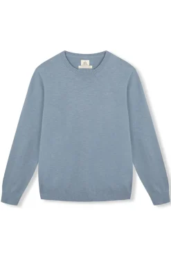 OOTO Camisolas-Camisola gola redonda algodão Azul