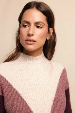 Slowlove Camisolas-Camisola intársia Tostado