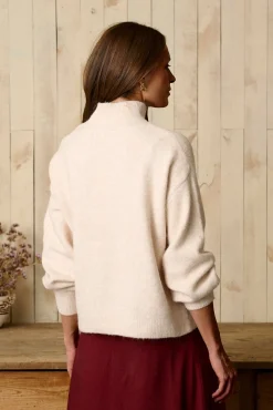 Polín Et Moi Camisolas-Camisola Irina com botões Ecru