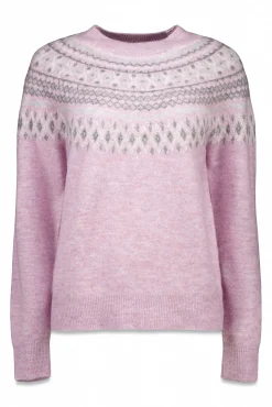 Cortefiel Camisolas-Camisola jacquard posicional Roxo