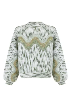 Slowlove Camisolas-Camisola jaspeada Verde