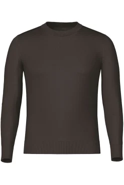 Selected Camisolas-Camisola leve 100% algodão orgânico Castanho