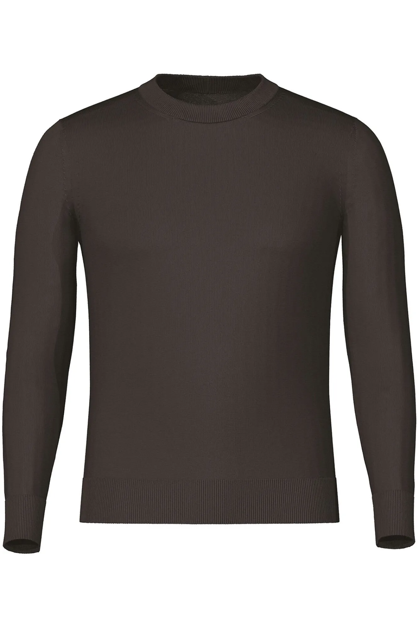 Selected Camisolas-Camisola leve 100% algodão orgânico Castanho