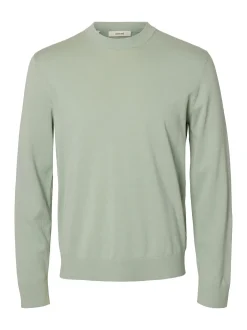Selected Camisolas-Camisola leve 100% algodão orgânico Verde