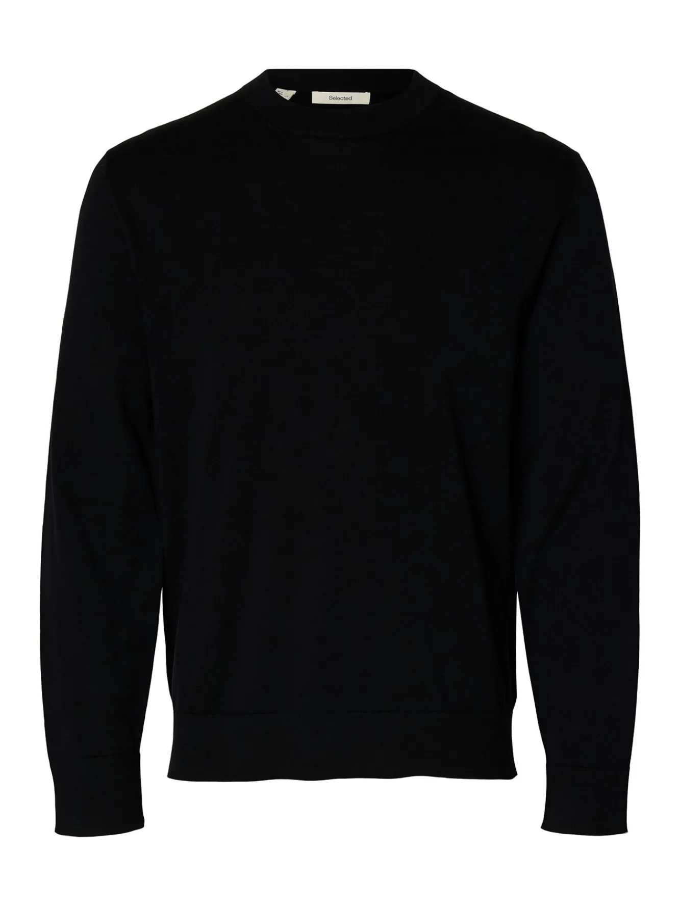 Selected Camisolas-Camisola leve 100% algodão orgânico Preto