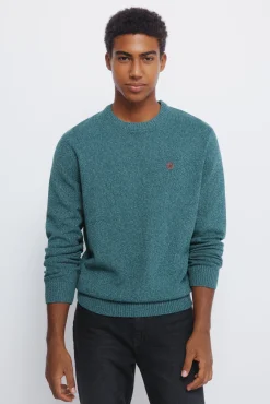 Springfield Camisolas-Camisola liso de fantasia torcida azul