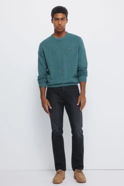 Springfield Camisolas-Camisola liso de fantasia torcida azul