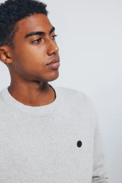 Springfield Camisolas-Camisola liso de fantasia torcida cinzento