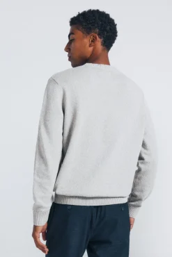 Springfield Camisolas-Camisola liso de fantasia torcida cinzento