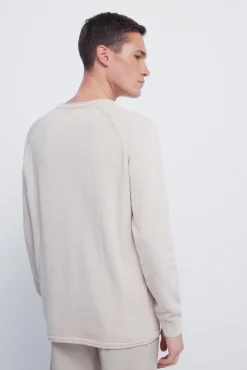 Springfield Camisolas-Camisola liso de gola alta bege