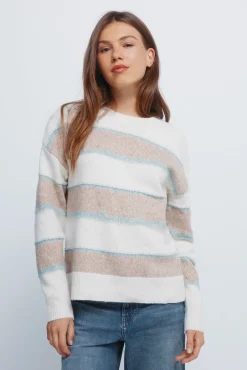 Springfield Camisolas-Camisola listrado multicolorido em relevo vison