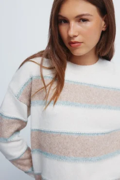 Springfield Camisolas-Camisola listrado multicolorido em relevo vison