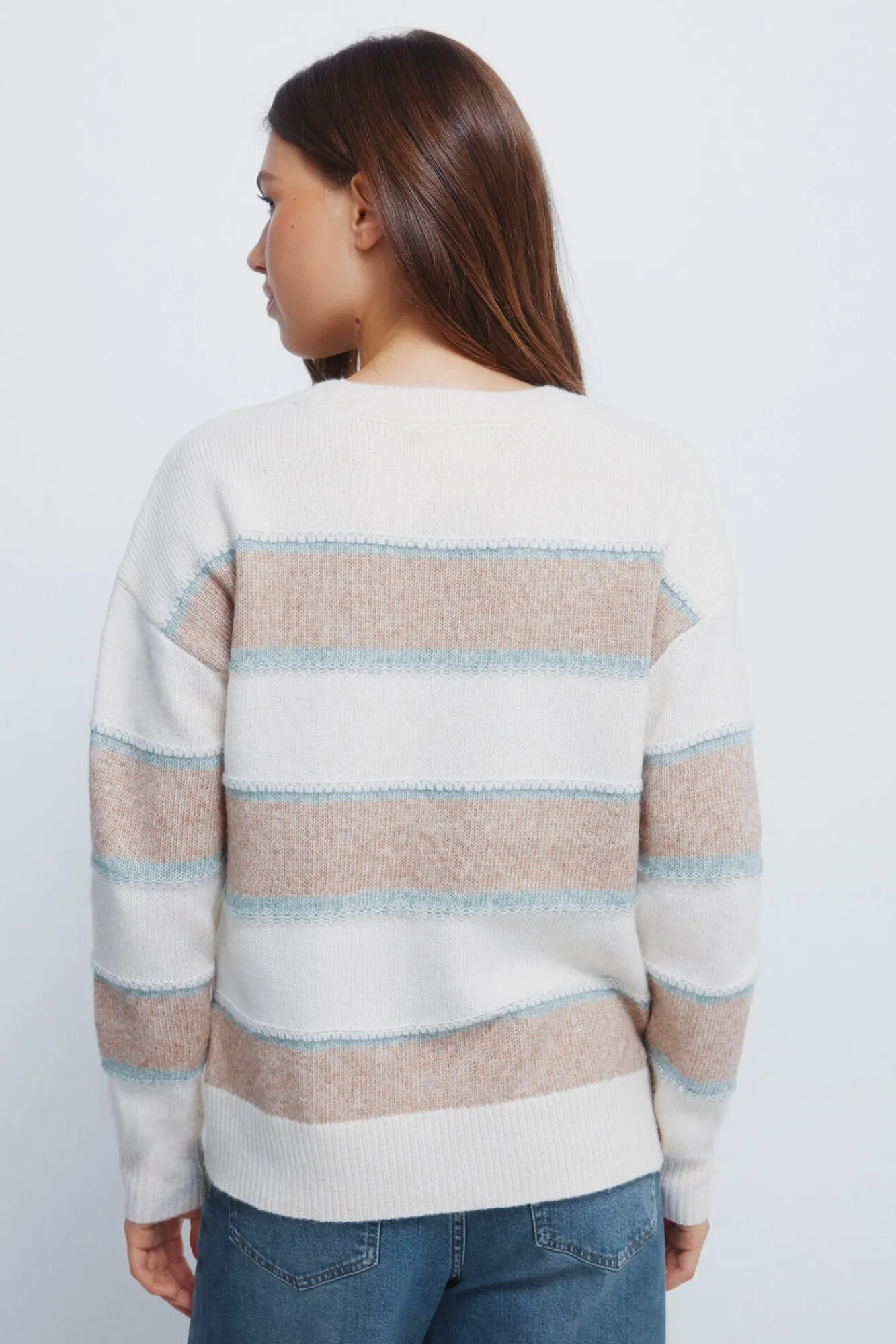 Springfield Camisolas-Camisola listrado multicolorido em relevo vison