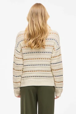 Vila Camisolas-Camisola listrado riscas Tostado
