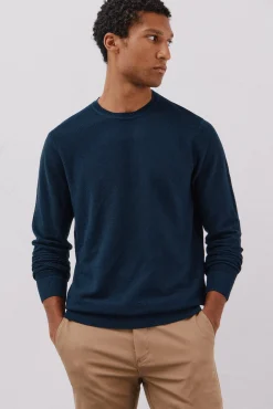 Cortefiel Camisolas-Camisola malha fina Azul