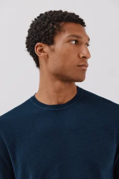 Cortefiel Camisolas-Camisola malha fina Azul