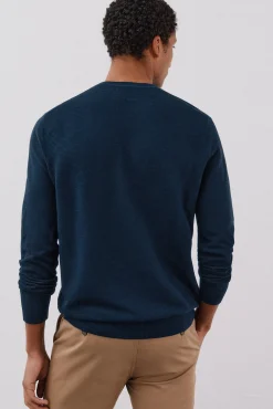 Cortefiel Camisolas-Camisola malha fina Azul