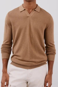 Cortefiel Camisolas-Camisola malha fina Tostado