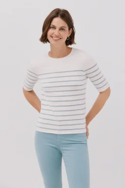 Cortefiel Camisolas-Camisola manga curta Azul