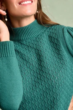 Polín Et Moi Camisolas-Camisola manga Elina Verde