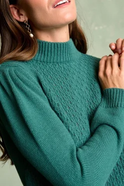 Polín Et Moi Camisolas-Camisola manga Elina Verde