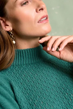 Polín Et Moi Camisolas-Camisola manga Elina Verde