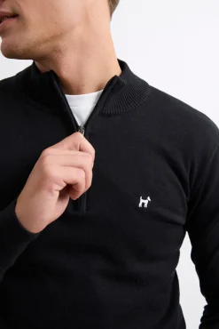 Williot Camisolas-Camisola Meia Fecho-Éclair Preto