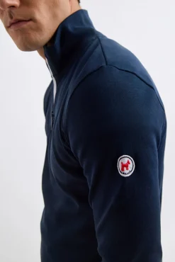 Williot Camisolas-Camisola Meia Fecho-Éclair Azul