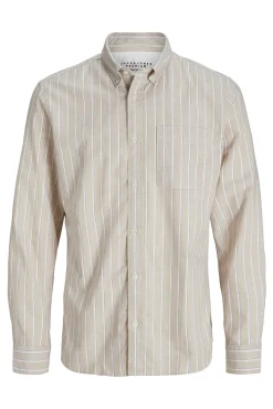 Jack & Jones Camisas-Camisola oxford slim fit Castanho