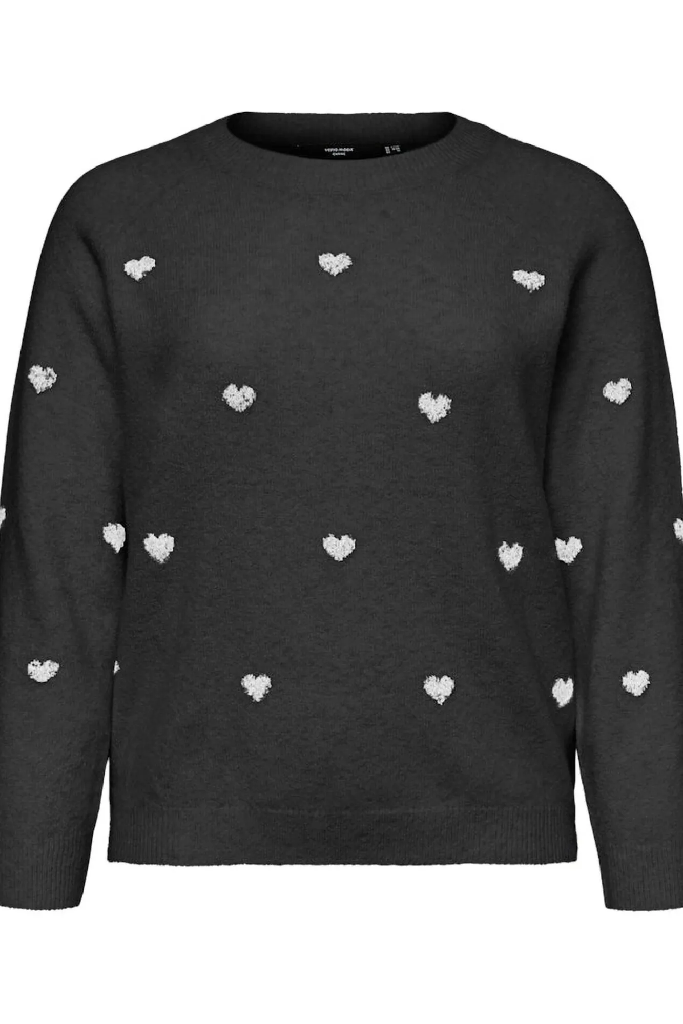 Vero Moda Curve Camisolas-Camisola plus size com gola redonda Cinzento