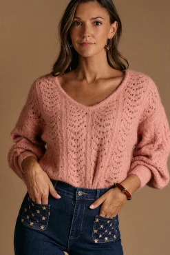 Polín Et Moi Camisolas-Camisola Raquel Transpassado Subiu