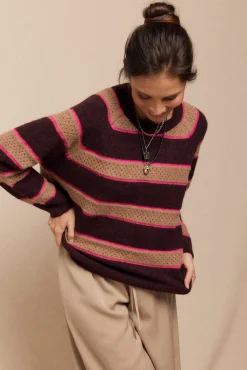 Slowlove Camisolas-Camisola riscas Granada