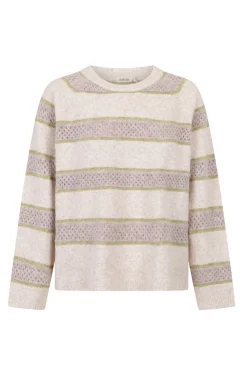 Slowlove Camisolas-Camisola riscas Tostado