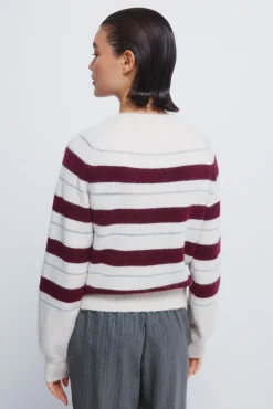 Springfield Camisolas-Camisola riscas de lurex vermelho