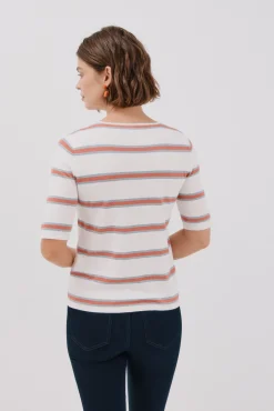 Cortefiel Camisolas-Camisola riscas multicor Vermelho