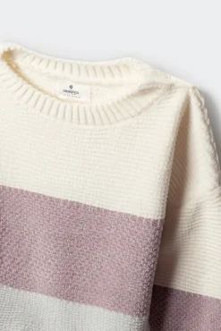 Springfield Kids Malhas-Camisola riscas para menina. rosa