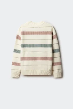 Springfield Kids Malhas-Camisola às riscas para menina rosa