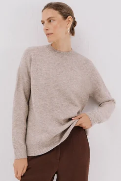 Cortefiel Camisolas-Camisola suave com franjas Tostado