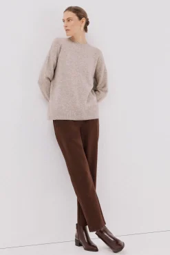 Cortefiel Camisolas-Camisola suave com franjas Tostado