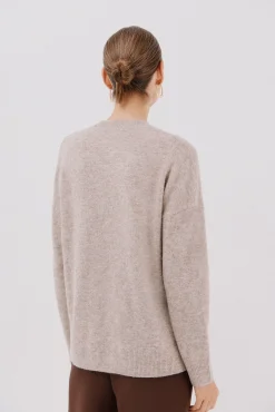 Cortefiel Camisolas-Camisola suave com franjas Tostado