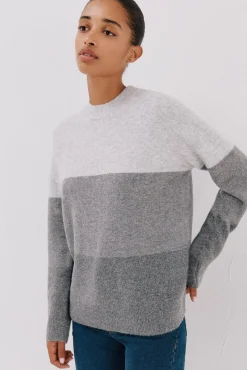 Cortefiel Camisolas-Camisola suave com franjas Cinzento