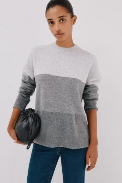 Cortefiel Camisolas-Camisola suave com franjas Cinzento