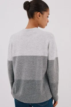 Cortefiel Camisolas-Camisola suave com franjas Cinzento